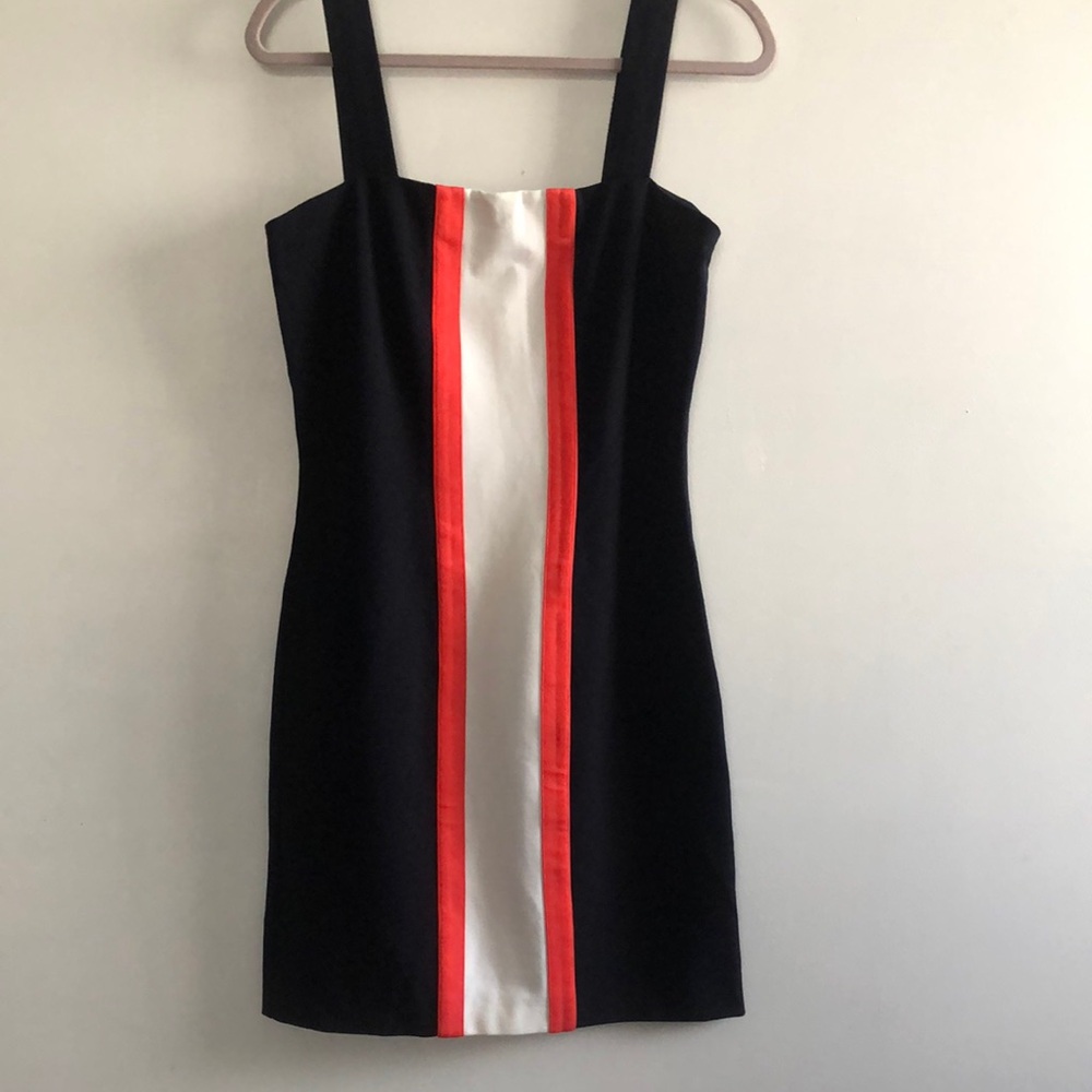 Diane von furstenberg Elegant Blue and orange Colorblock Dress new without tags